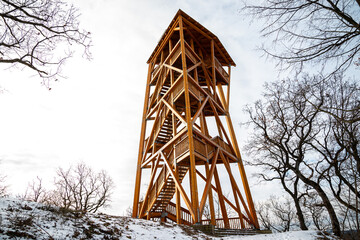 Hungary Kiralyret - 2021 January: Varhegy lookout tower 