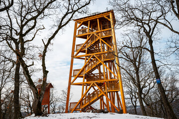 Hungary Kiralyret - 2021 January: Varhegy lookout tower 