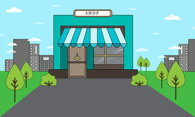 Shop vector illustration