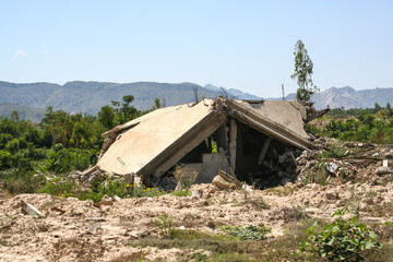 Pakistan floods in 2010 in the SWAT valley.