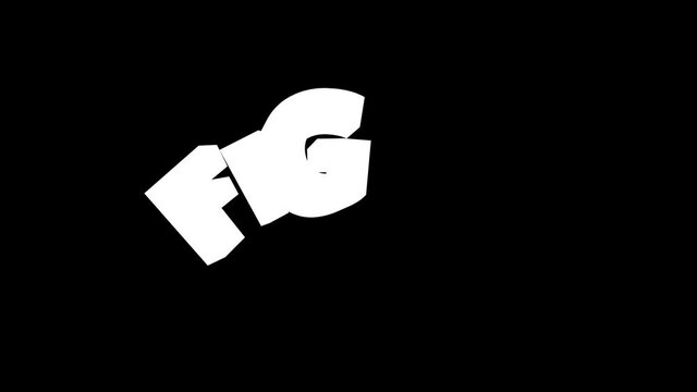 Fight, 4K text animation