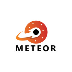 Meteor logo template design vector © marfuah