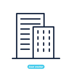 Buildings icon template color editable. Buildings symbol vector illustration for graphic and web design.