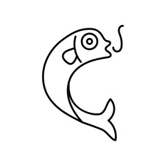 fishing, camping, adventure icon vector illustration