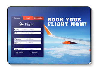 Flight mobile reservation app