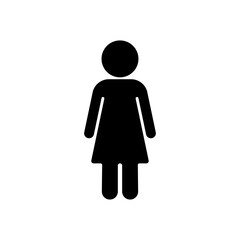 Woman icon vector illustration isolated on white background