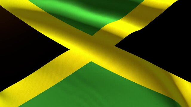 Jamaica festive flag - loop animation