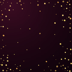 Sparse gold confetti luxury sparkling confetti. Sc