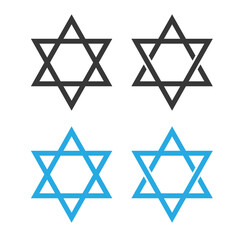 Star of David. Jewish star shield background