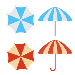 Umbrella icons. Umbrella vector protective drop icons