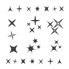 Bright firework, decoration twinkle, shiny flash. Sparkle lights vector