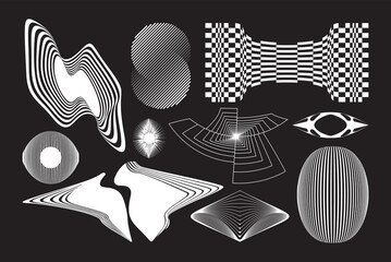 Abstract Geometric Shapes Set with Transition Effect