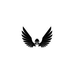 spartan with wings logo. can be used for company, icon, and others.
