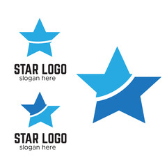 Obraz premium Stars vector logo. Star business vector logo shape