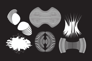 Abstract Geometric Shapes Set with Transition Effect