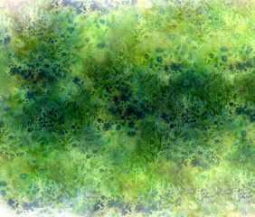 Magic watercolor background hand drawing. Drawing on paper, scanned image.