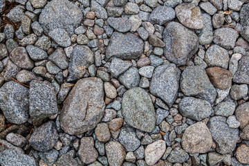 Texture of curving field stones