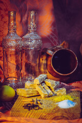 Bodegón publicitario de turrón casero