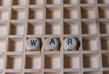 Wooden Letters War