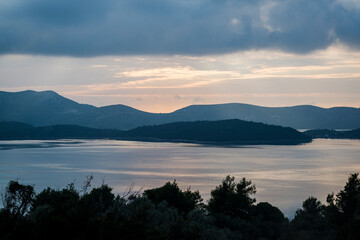 Fototapeta na wymiar Towards Bay of Starinska, Island of Iz, Zadar archipelago, Dalmatia, Croatia