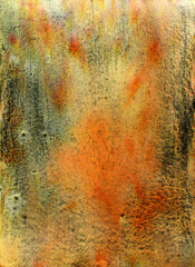 Magic watercolor background hand drawing. Drawing on paper, scanned image.