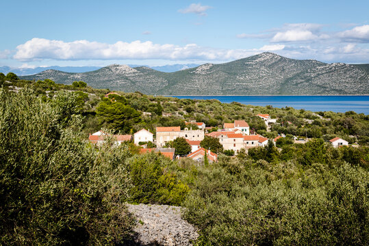 View Of The Island Of Iz And Island Of Ugljan Beyond, Zadar Archipelago, Dalmatia, Croatia