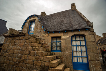old traditional french stone house 
