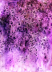 Magic watercolor background hand drawing. Drawing on paper, scanned image.