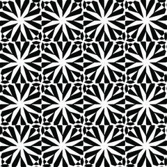 Geometric vector pattern with triangular elements. abstract ornament for wallpapers and backgrounds. Black and white colors. 