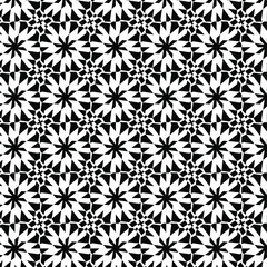Geometric vector pattern with triangular elements. abstract ornament for wallpapers and backgrounds. Black and white colors. 