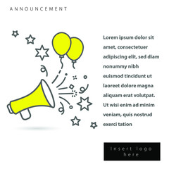 Congratulations announcement template for social media