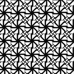 Geometric vector pattern with triangular elements. abstract ornament for wallpapers and backgrounds. Black and white colors. 