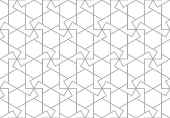 Fototapeta premium The geometric pattern with lines. Seamless vector background. White and gray texture. Graphic modern pattern. Simple lattice graphic design.