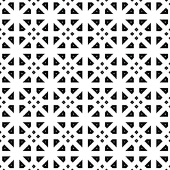 Geometric vector pattern with triangular elements. abstract ornament for wallpapers and backgrounds. Black and white colors.
