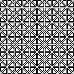 Geometric vector pattern with triangular elements. abstract ornament for wallpapers and backgrounds. Black and white colors.
