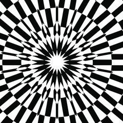 Geometric vector pattern with triangular elements. abstract ornament for wallpapers and backgrounds. Black and white colors.
