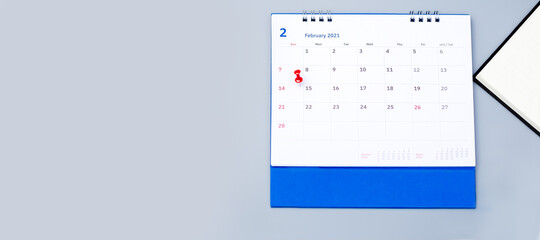 Calendar and scheduled appointments with pins.