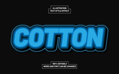 Obraz premium Cotton Text Style Effect