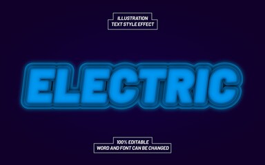 Electric Bold Text Style Effect