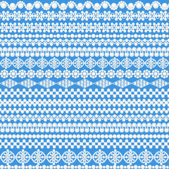 Illustration of a seamless background with a pattern of white pearl beads