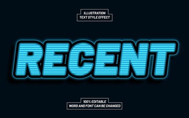 Recent Text Style Effect