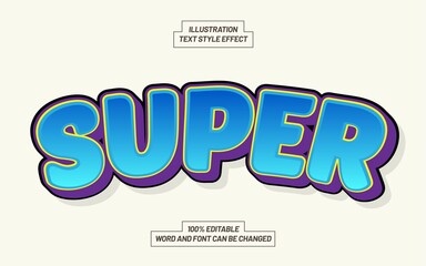 Super Comic Text Style Effect