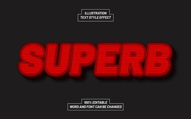 Obraz premium Superb Bold Text Style Effect