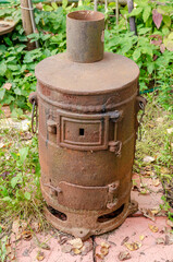 old cast iron stove