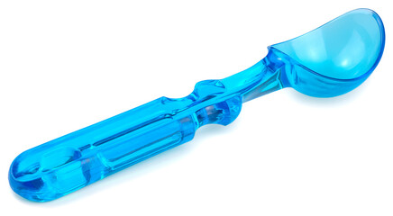 Tablespoon blue measuring isolated