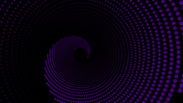futuristic swirling purple spiral with back background