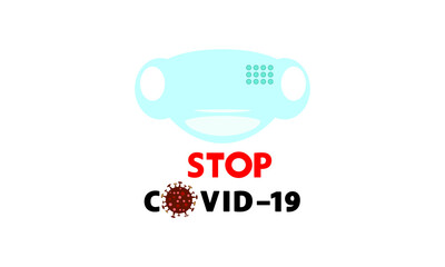 Protective face mask against and stop corona virus,Covid-19.