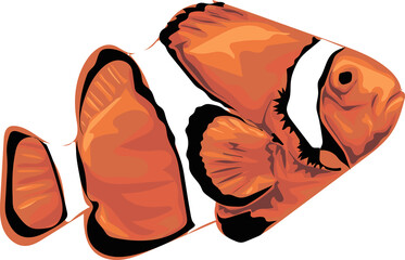 Cute little  fish - vector art