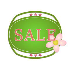 Spring sale label