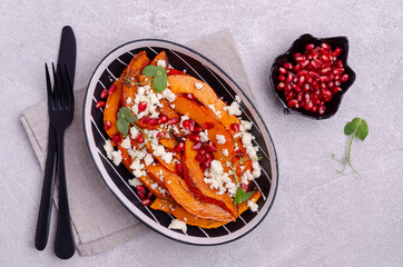 Fried pumpkin slices
